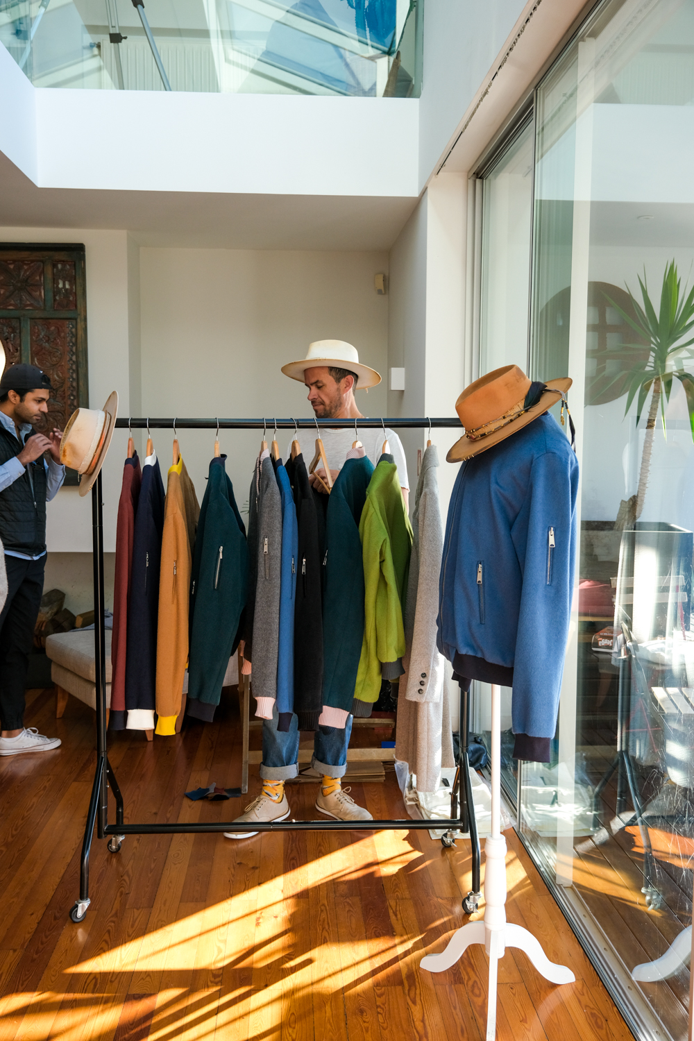Sustainable fashion market outdoors in Lisbon